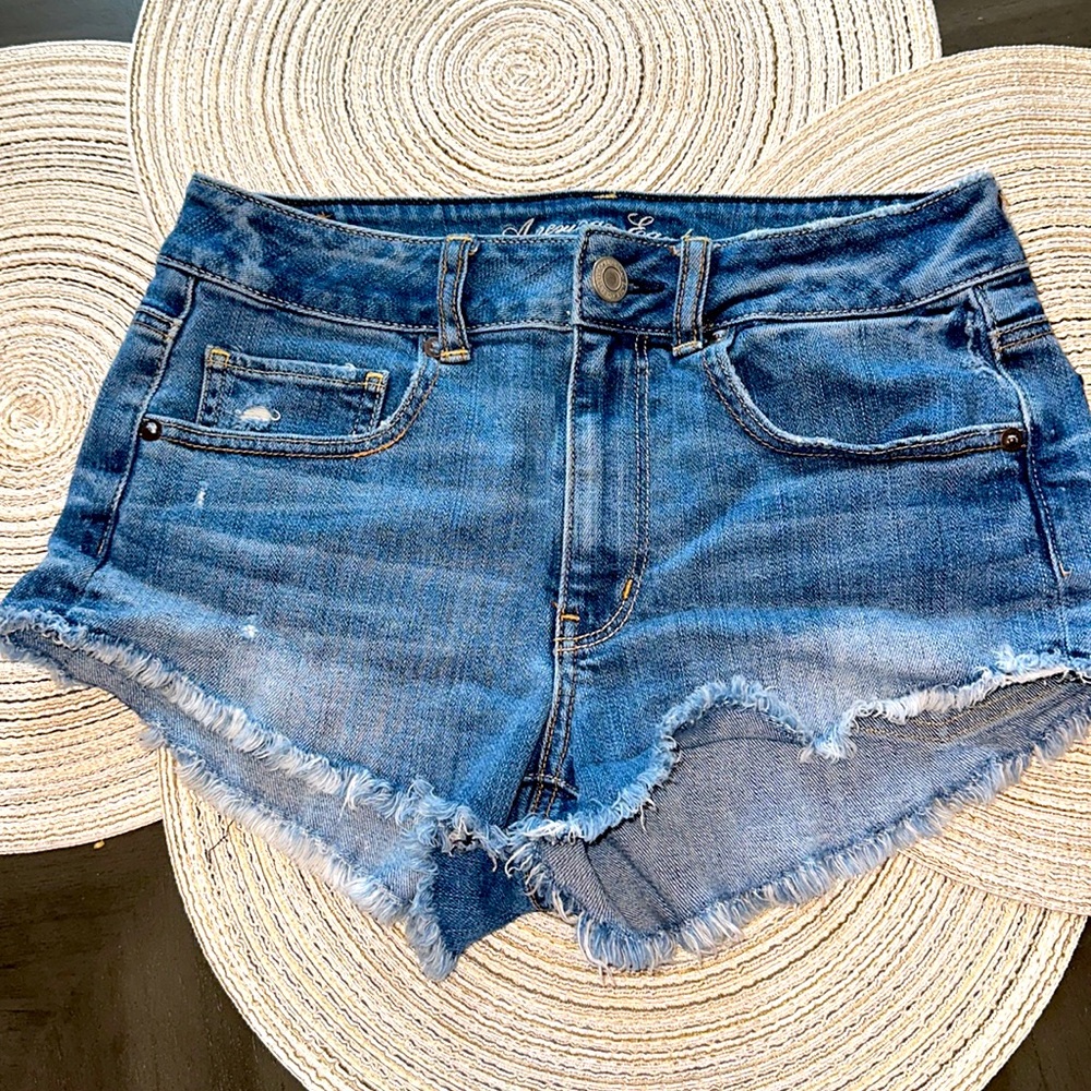 American Eagle Stretch Denim Shorts Size 6